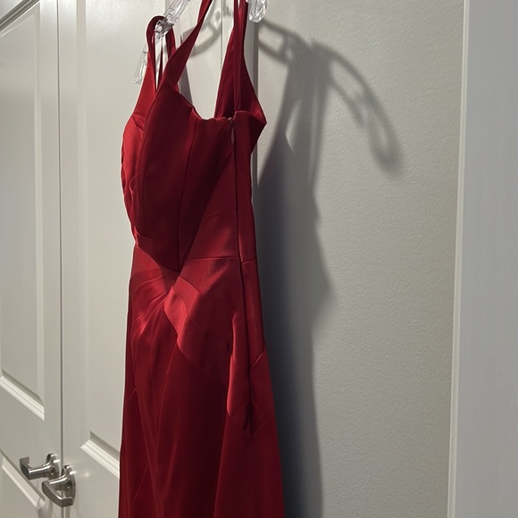 Max & Cleo Red Satin Cocktail Dress - Picture 4 of 5